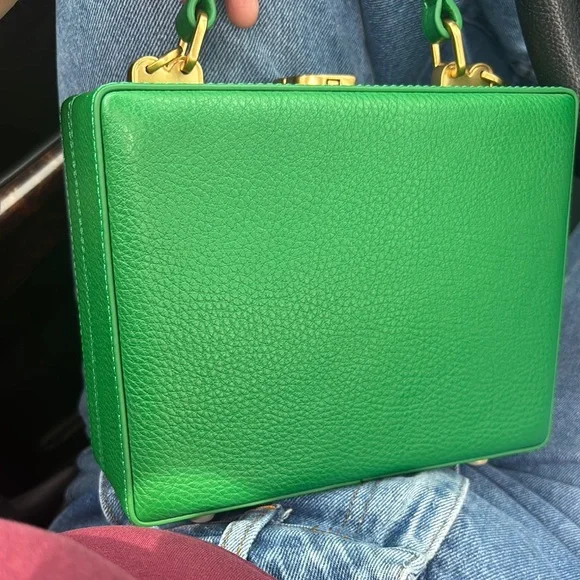 Brandon Blackwood Green Mini Bag with Textured Finish - Picture 4 of 4